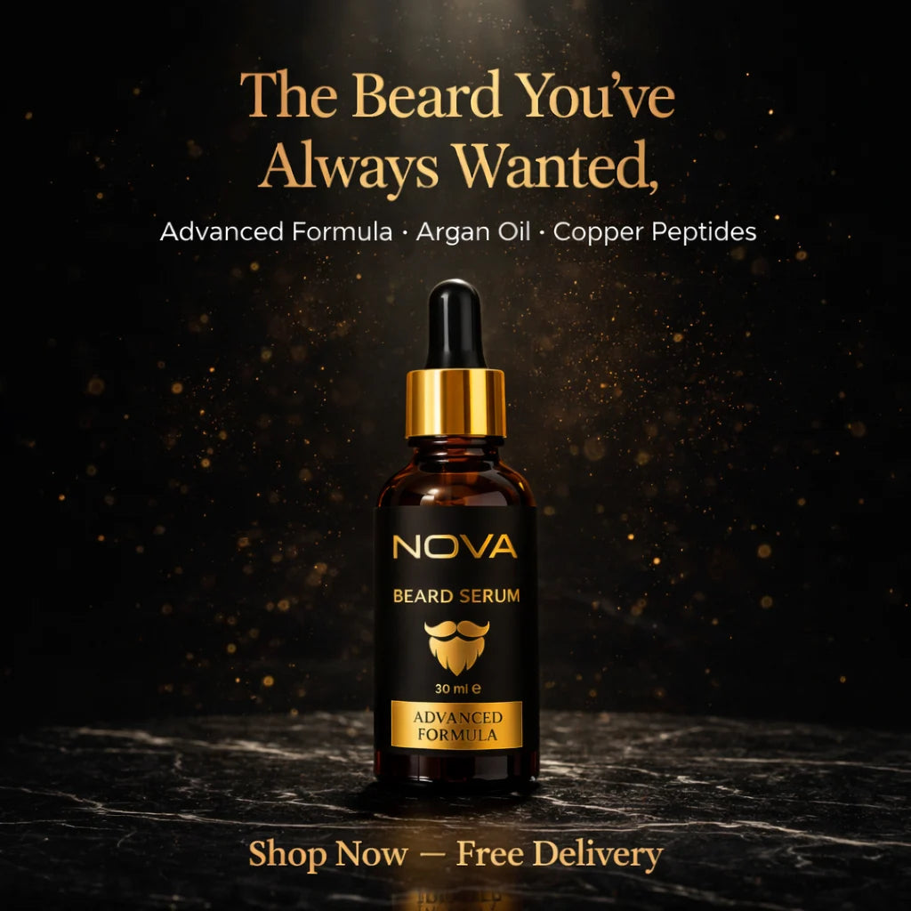 NOVA Beard Serum - Growth & Shine for Men