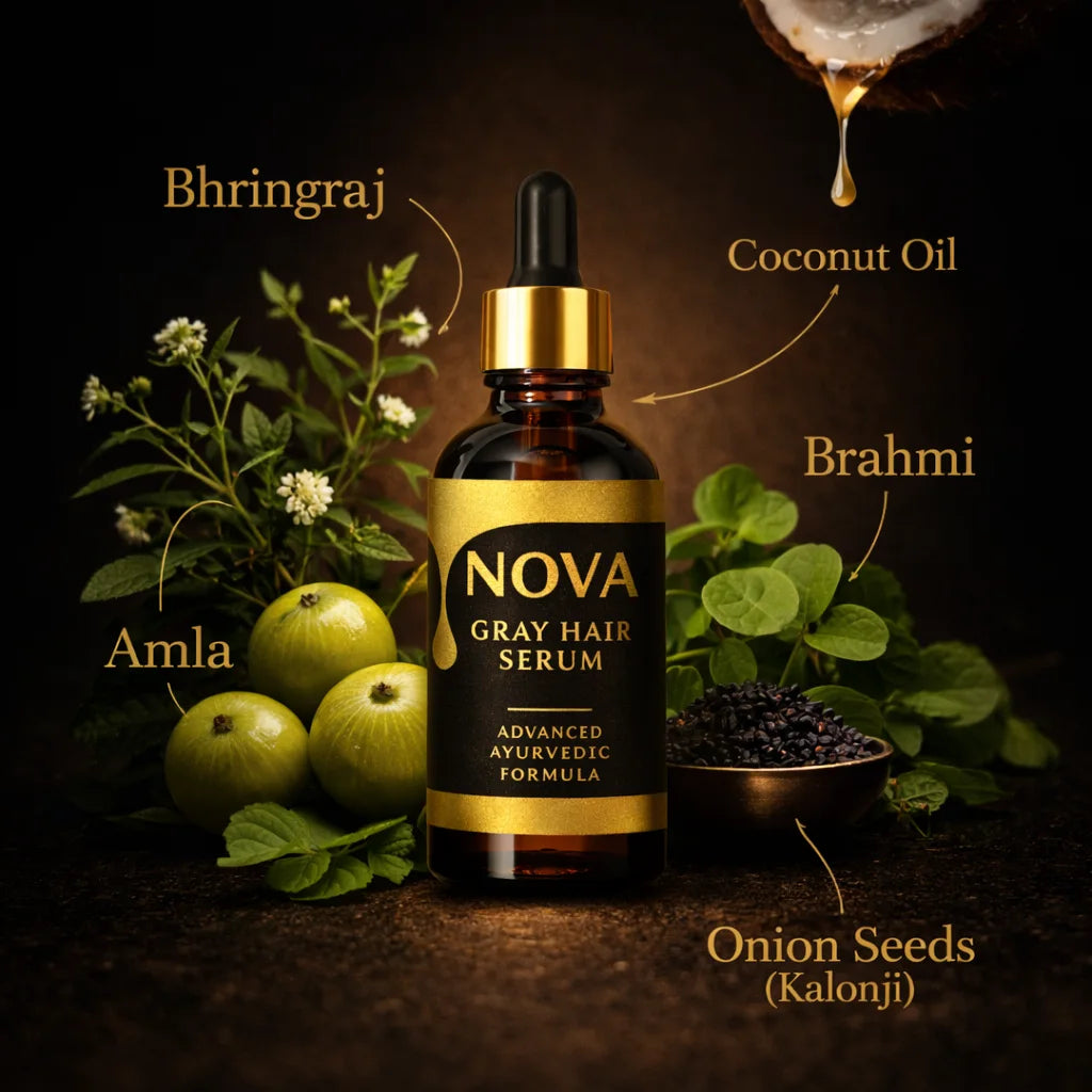 NOVA Gray Hair Serum - For Men & Women