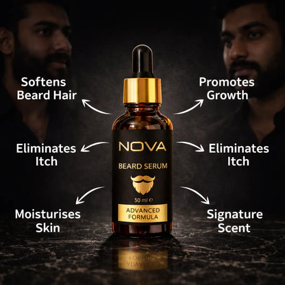 NOVA Beard Serum - Growth & Shine for Men