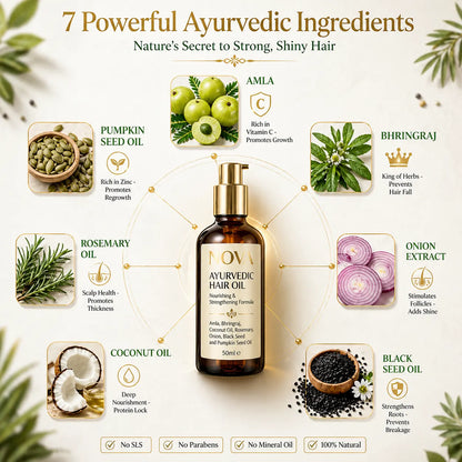 NOVA Ayurvedic Hair Oil - 50ml