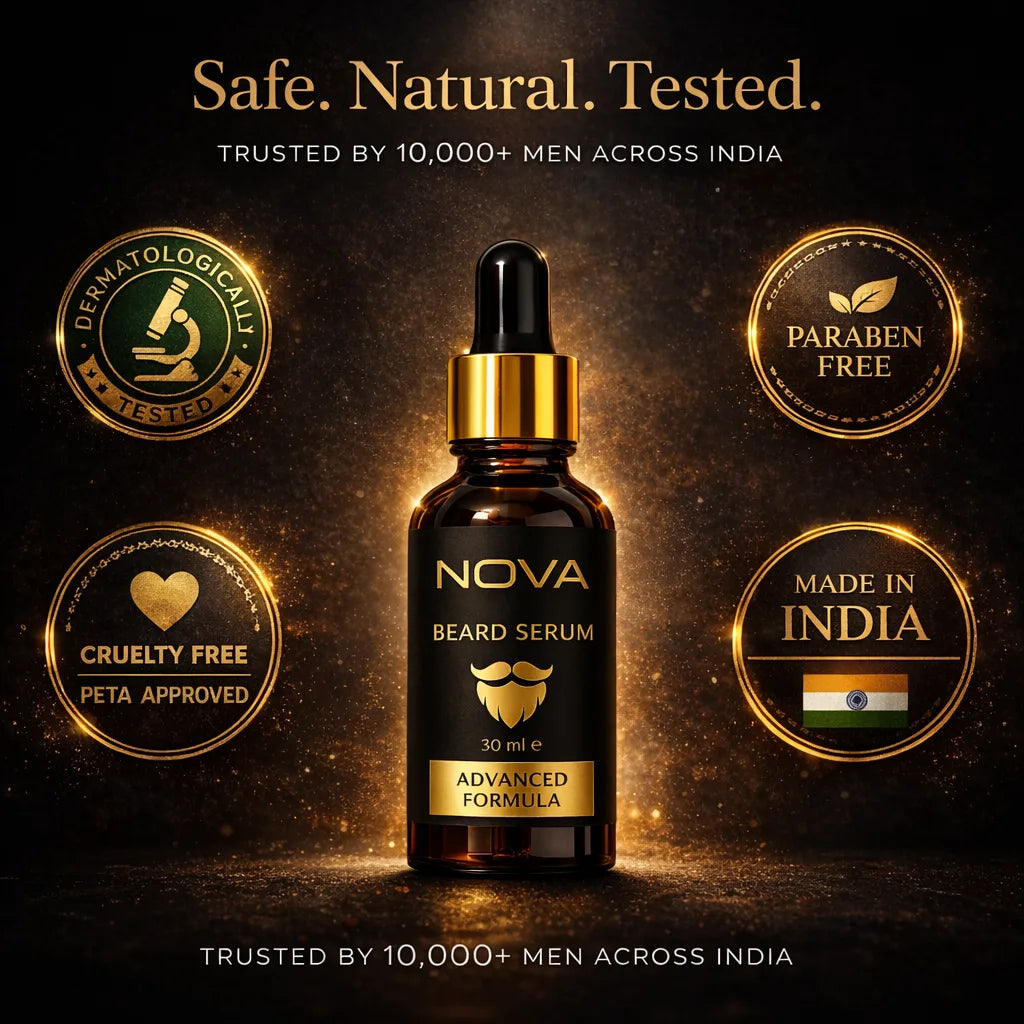 NOVA Beard Serum - Growth & Shine for Men