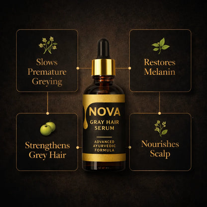 NOVA Gray Hair Serum - For Men & Women
