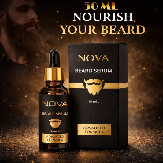 NOVA Beard Serum - Growth & Shine for Men